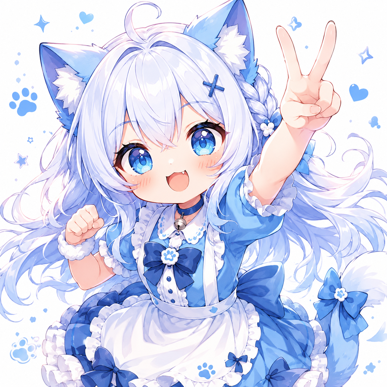 CatAPI 蓝色猫耳角色形象
